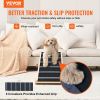 VEVOR Dog Ramp, Folding Pet Ramp for Bed, Adjustable Dog Ramp for Small, Large, Old Dogs & Cats, Wooden Pet Ramp with 41.3" Long Ramp