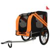 Large Folding Bike Trailer for Dogs â€“ 120LB Capacity All-Terrain Pet Carrier, Durable Steel Frame for Cycling, Jogging, Camping & Outdoor Adventures