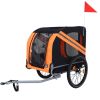 Large Folding Bike Trailer for Dogs â€“ 120LB Capacity All-Terrain Pet Carrier, Durable Steel Frame for Cycling, Jogging, Camping & Outdoor Adventures